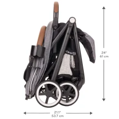 GOLD Otto Self-Folding Lightweight Travel Stroller - Moonstone Gray