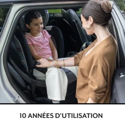 Gold Revolve360 Extend All-in-One Rotational Car Seat with SensorSafe - Moonstone Gray