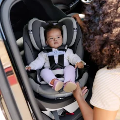 Gold Revolve360 Slim 2-in-1 Rotational Car Seat with SensorSafe - Pearl Gray