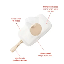 Grab & Go Snug Seal Wipes Case - Oat
