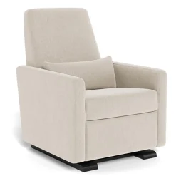 Grano Rocking and Reclining Armchair - Dune / Espresso(In Stock)