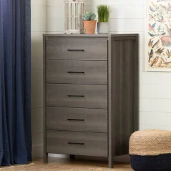 Gravity 5-Drawer Chest Dresser - Gray Maple