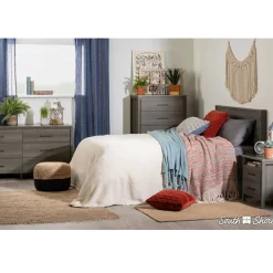 Gravity 6-Drawer Double Dresser - Gray Maple