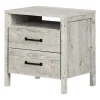 Gravity 2-Drawer Nightstand - Seaside Pine