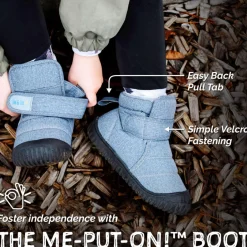 Grey Toasty-Dry Booties Sizes 5-11