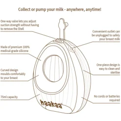 Haakaa Shell Wearable Silicone Breast Pump 120ml