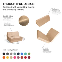 Half Modular Sofa - Sand Dune