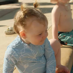 Hibiscus Long Sleeve Swimsuit 3-24m