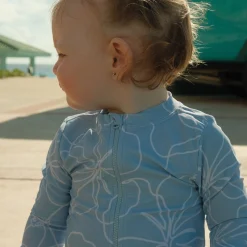 Hibiscus Long Sleeve Swimsuit 3-24m