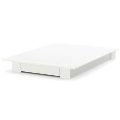 Holland DoubleQueen Platform Bed with drawer - Pure White