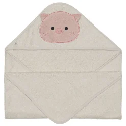 Hooded Towel - Pig
