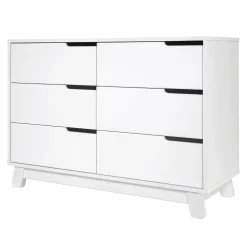 Hudson 6-Drawer Double Dresser - White