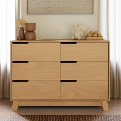Hudson 6-Drawer Double Dresser - Honey