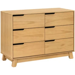 Hudson 6-Drawer Double Dresser - Honey