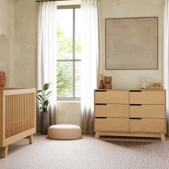 Hudson 6-Drawer Double Dresser - Honey