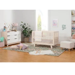 Hudson 6-Drawer Double Dresser - Washed Natural / White