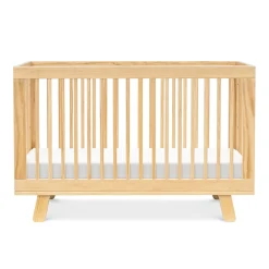 Hudson 3-in-1 Convertible Crib with Toddler Bed Conversion Kit - Natural Finish