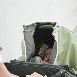 3-in-1 Mid-season Car Seat Cover / Poncho - Pistachio