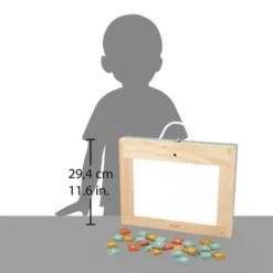 4-in-1 Portable Magnetic and Chalk Board