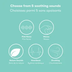 2-in-1 Portable Sound Machine & Nightlight