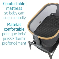 Iora Maxi-Cosi Bedside Bassinet - Classic Graphite
