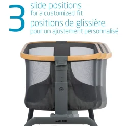 Iora Maxi-Cosi Bedside Bassinet - Classic Graphite