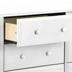 Jayden 6-Drawer Double Wide Dresser - White