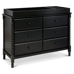 Jenny Lind Spindle 6-Drawer Dresser - Ebony