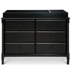 Jenny Lind Spindle 6-Drawer Dresser - Ebony
