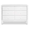 Jenny Lind Spindle 6-Drawer Dresser - White