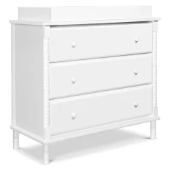 Jenny Lind Spindle 3-Drawer Dresser - White
