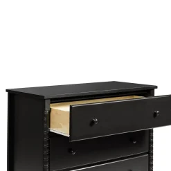 Jenny Lind Spindle 3-Drawer Dresser - Ebony Black