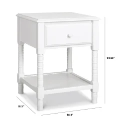 Jenny Lind Spindle Nightstand - White