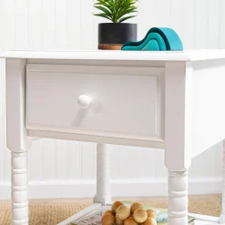 Jenny Lind Spindle Nightstand - White