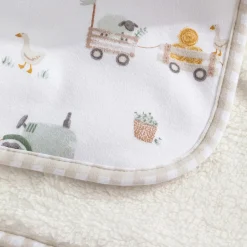 Jersey Sherpa Blanket - Tractor Ride