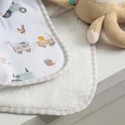 Jersey Sherpa Blanket - Tractor Ride