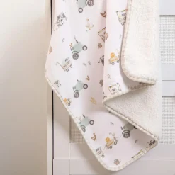 Jersey Sherpa Blanket - Tractor Ride