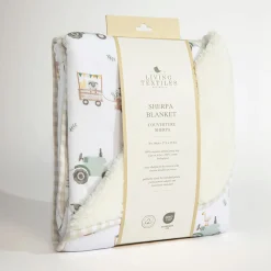 Jersey Sherpa Blanket - Tractor Ride