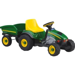 John Deere Farm Tractor With Trailer - Green/Yellow
