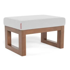 Joya Ottoman - Ash / Walnut