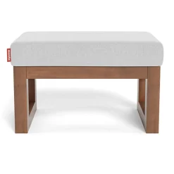 Joya Ottoman - Ash / Walnut