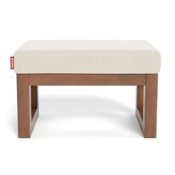 Joya Ottoman - Dune / Walnut