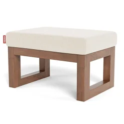 Joya Ottoman - Dune / Walnut