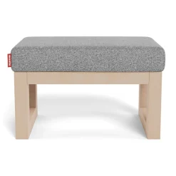 Joya Ottoman - Pepper Grey / Maple
