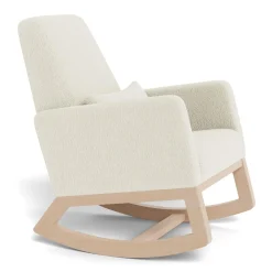 Joya Rocking Chair - White Faux Sheepskin / Maple (In Stock)