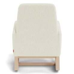 Joya Rocking Chair - White Faux Sheepskin / Maple (In Stock)