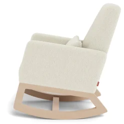 Joya Rocking Chair - White Faux Sheepskin / Maple (In Stock)