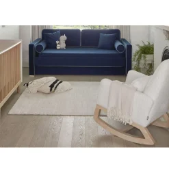 Joya Rocking Chair - White Faux Sheepskin / Maple (In Stock)