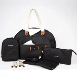 Juliette-black Diaper Bag