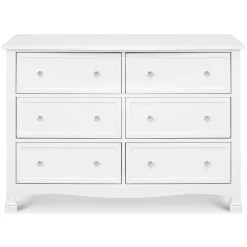 Kalani 6-Drawer Double Wide Dresser - White Finish